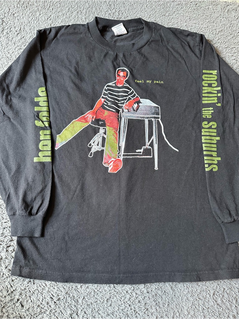 Ben Folds “Ben Folds And A Piano Tour” Long Sleeve Concert Shirt 2002, Medium